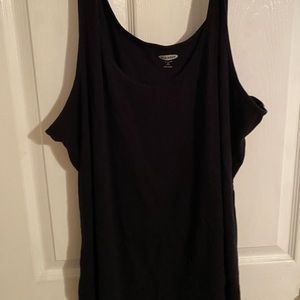 Women tank top black  size 4X